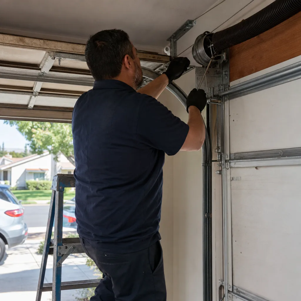 Garage Door Cable Repair in Brea